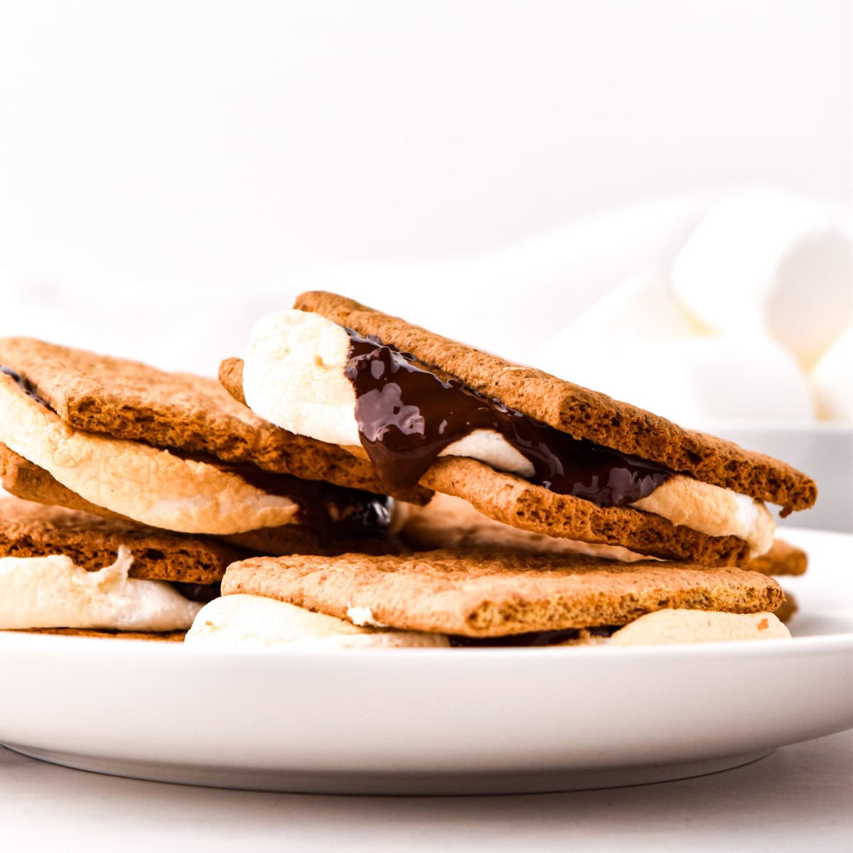 S'mores on plate.